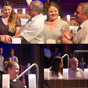 Emma McCrow, Gina Siller, Maree Bagley and Kylie Stewart baptisms