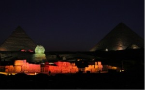 Showcasing the ‘Sound and Light’ show of the Pyramids of Giza and the Sphinx