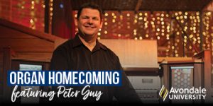 The Organ Homecoming concert features Peter Guy