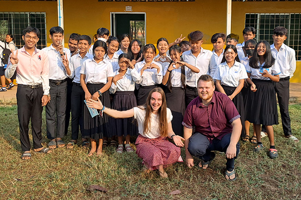 MOTO Cambodia students at Kantrak Adventist School