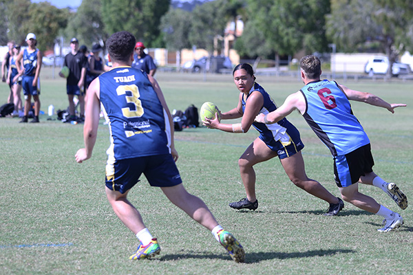 Avondale Eagles touch football team players at UniSport Nationals